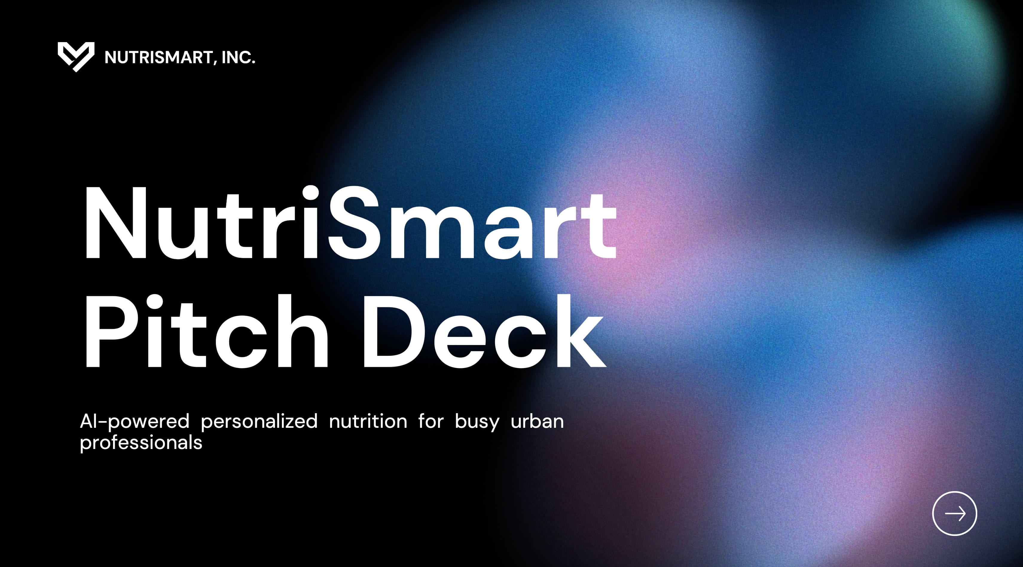 Pitch deck opened in the browser