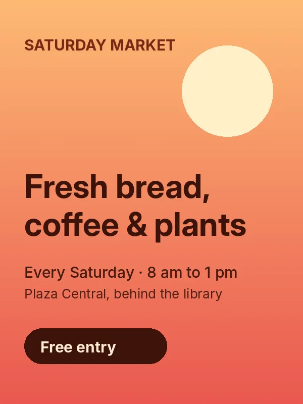 A market flyer opened from a Litehost link, full width on a dark phone screen